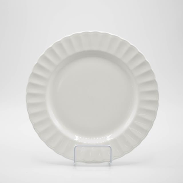 Rental store for CHINA, WHT SCALLOP DINNER PLATE in Lexington KY
