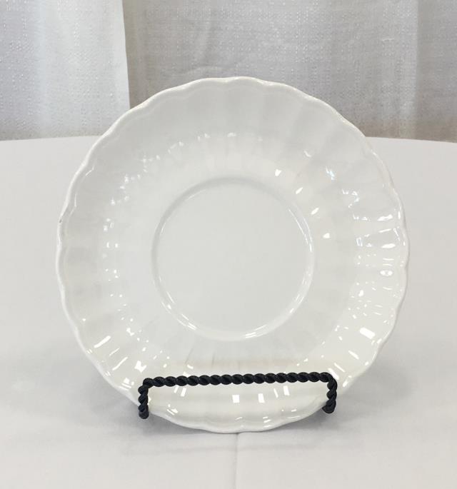 Rental store for CHINA, WHT SCALLOP SAUCER in Lexington KY